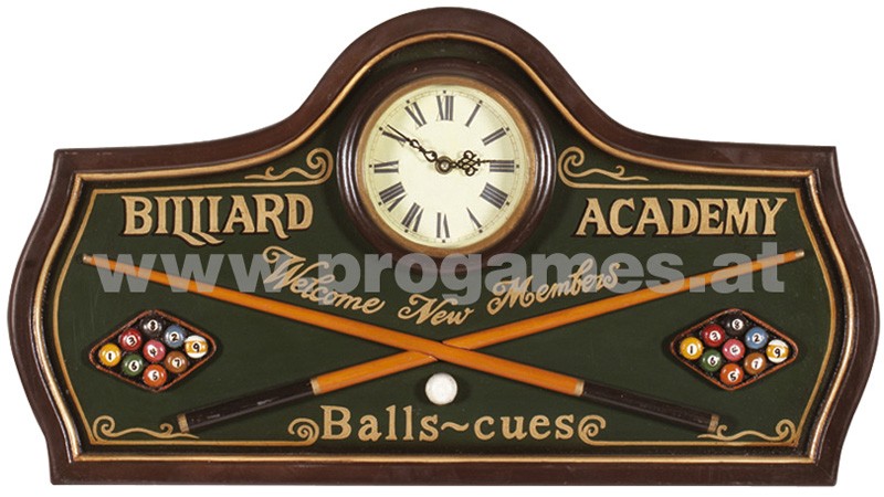 Holzbild  '' Billard Academy ''