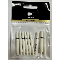 Schaft-Set Nylon Spin 3x (9 Stk) Pro Grip mittel - weiss
