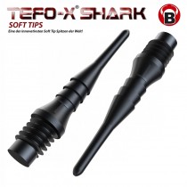 Dartspitzen Bull's Tefo-X Shark Tips 2BA (100 Stk.) schwarz